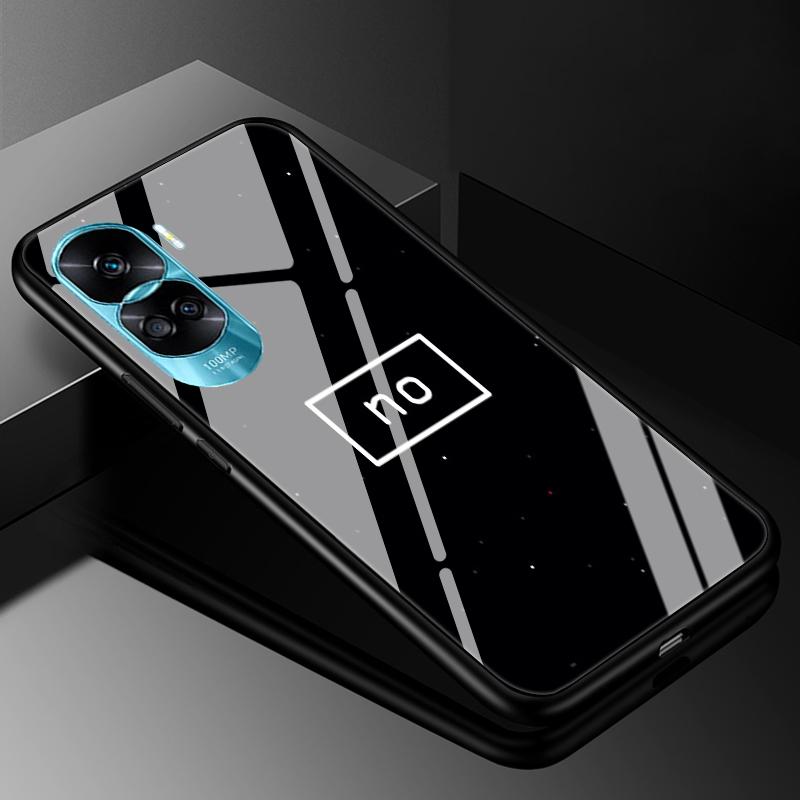 Tempered Glass Hard Cover For Honor 90 Lite 5G Case Marble Funda Coque For Honor 90 Pro Honor90 90Lite 90Pro Phone Shells Bumper