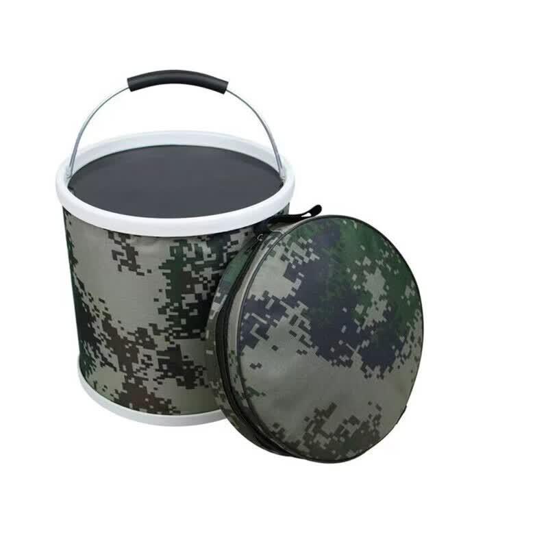 Jixia K Outdoor 11L Camouflage Folding Bucket