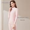 Dingguagua Pure Cotton Semi-High Collar Thermal Underwear Set