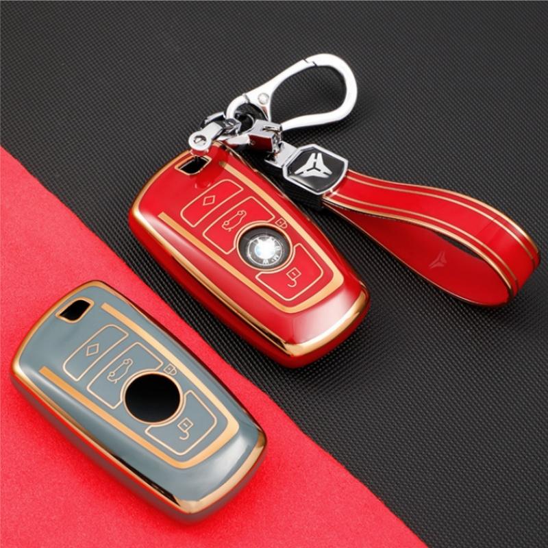 Neue Mode TPU Auto Smart Schlüssel Etui Hülle Für BMW 1 3 5 7 Serie X1 X3 X4 X5 F10 F15 F16 F20 F30 F18 F25 M3 M4 Geschützter Schlüsselanhänger Fob