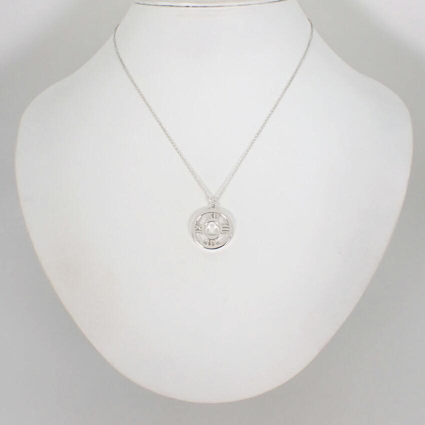 [Gebraucht] TIFFANY/Tiffany 925 Atlas Medaillon Anhänger/Halskette/g422-32