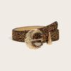 Waist Belt Cowgirl Leopard Print Waist Belt Stylish Retro Waistband for Dress