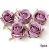 Purple Artificial Flowers Heads Silk Fake Flowers For Home Decor Party Wedding Decoration DIY Valentine's Day Gifts Accessories
