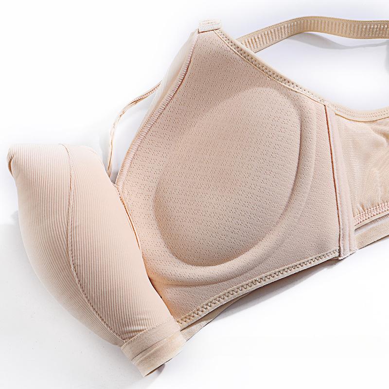 Summer New Solid-coloured Adjustable Sexy Thickened 5CM Small Bra Teenage Bra Gathered Without Steel Ring