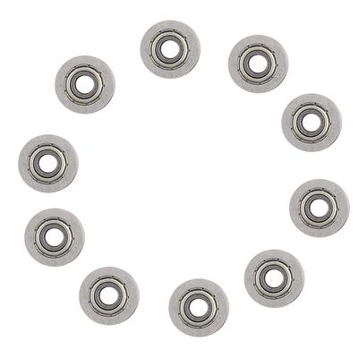 10 pz U624ZZ U Cuscinetto A Sfere con Scanalatura Puleggia di Guida Per Binario Sistema di Movimento Lineare 4*13*7mm