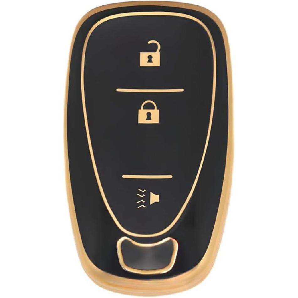 3 Button TPU Key Fob Shell Cover for 2016- Chevy Spark Traverse Equinox Trailblazer Trax