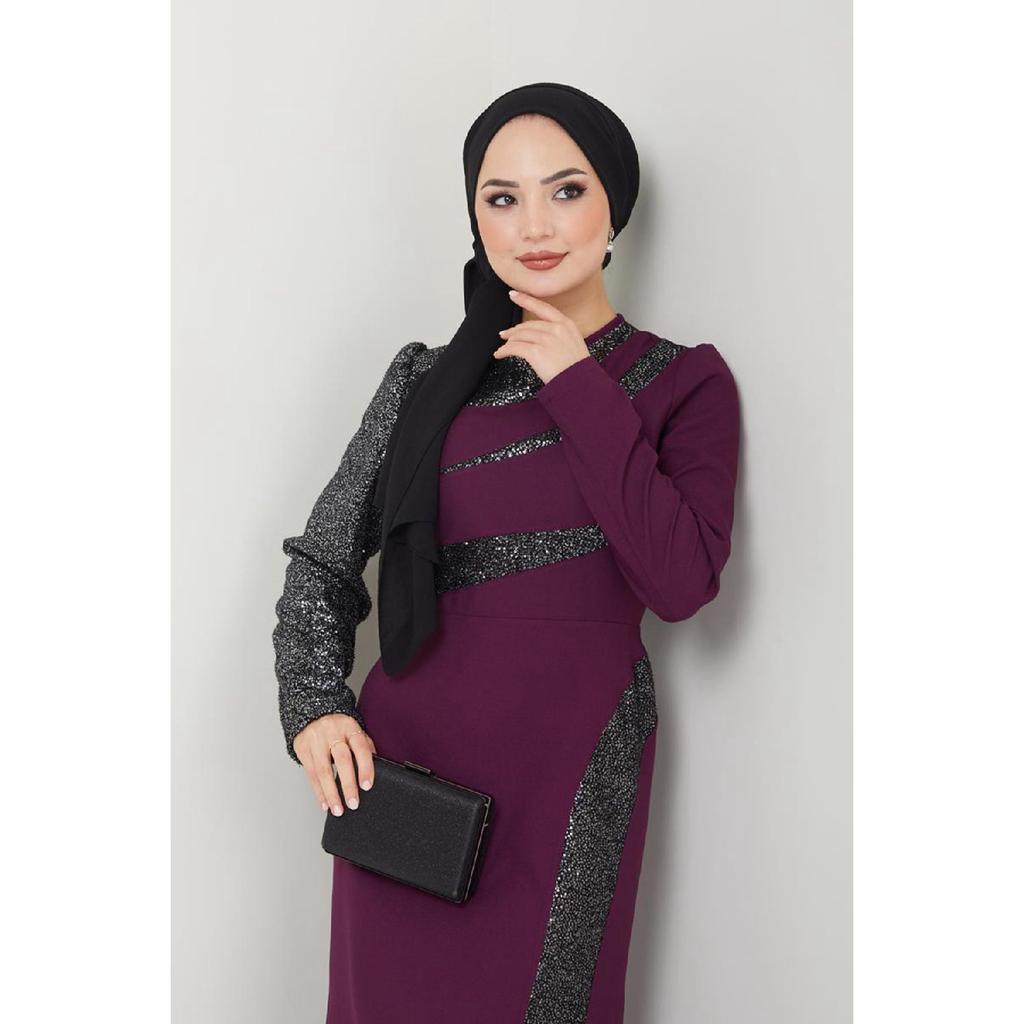 Îmbrăcăminte pentru femei Rochie de seară Rochie de pește cu paiete de modă 2710 Negru