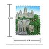 Kambodscha Kultureller Harz-Kühlschrankmagnet Souvenir
