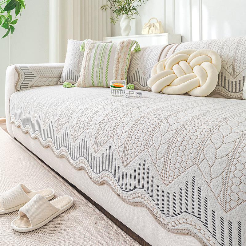 Summer Ice Silk Special-Shaped Sofa Cushion  New Sofa Cover High-End Non-Slip And Wear-Resistant Sofa Mat Cushion