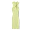 Za2025 Summer New Women Clothes Fashion Temperament Waist Hugging Sexy Neck Collar Sleeveless Backless Short Dress