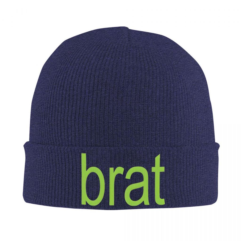 Brat Green Knitted Caps Women's Men's Skullies Beanies Winter Hats Charli XCX Album Casual Caps