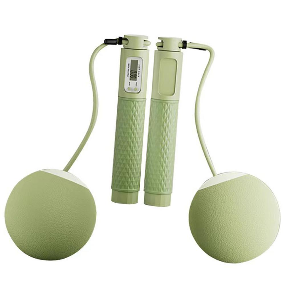 Jump Rope with Counter Smart Electronic Ropeless Jump Rope with Weight Ball for Indoor Outdoor
