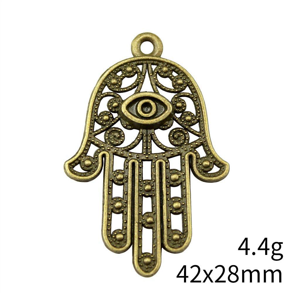NewArrivals Charms For Necklace Hamsa Hand Talisman Amulet Charms Pendant Biz Phone Pendant