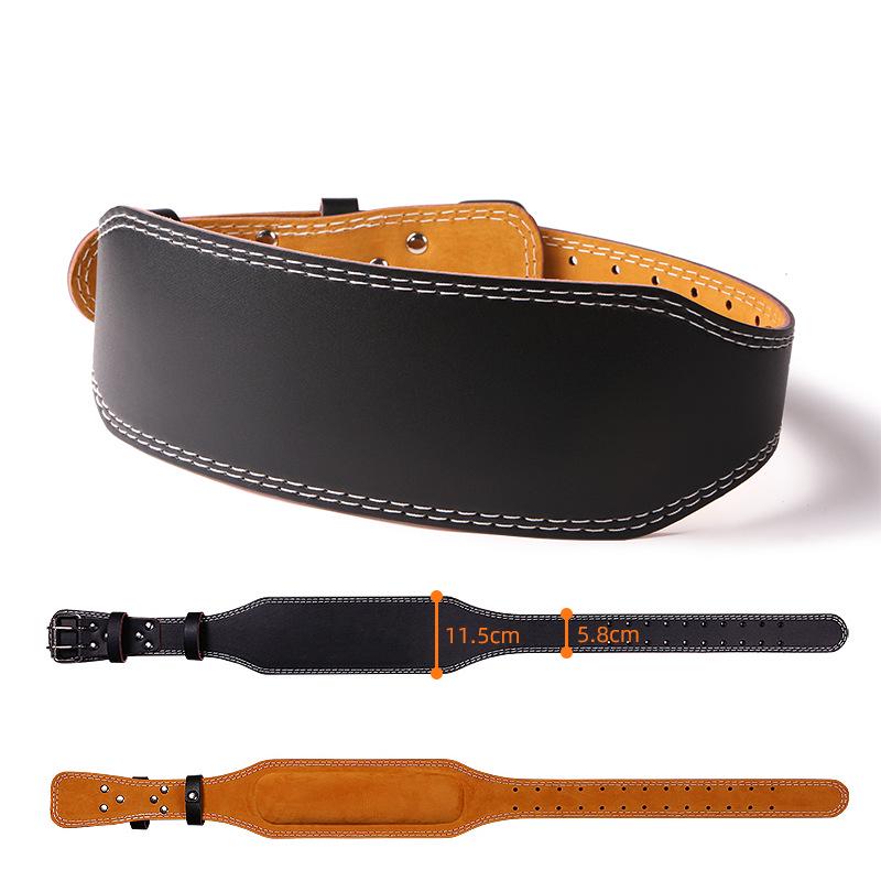 Unisex Fitness Waist Support Belt for Squats, Deadlifts & Sports - Thick Sponge Waist Trimmer Large