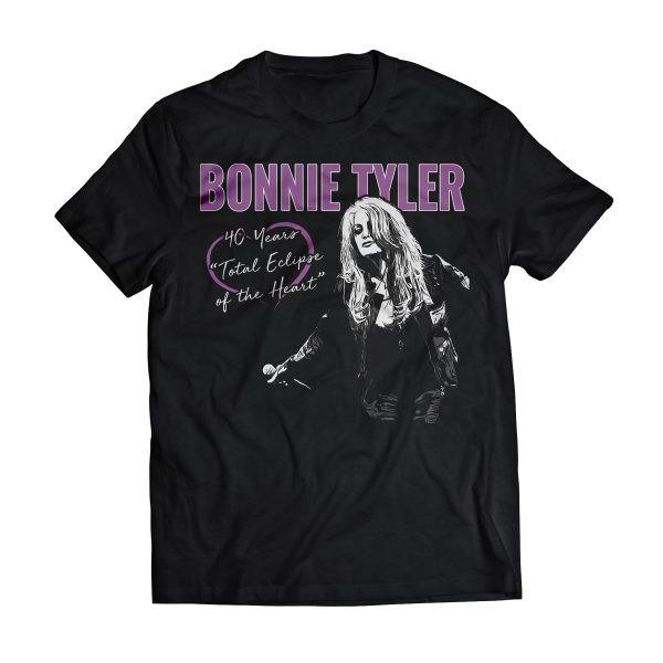 Vintage Bonnie Tyler Singer Shirt Short Sleeve Black S-5XL AA206 Unisex T-Shirt M