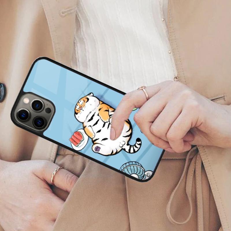 

Little fat tiger Magnetic Phone Case For APPLE iPhone 17 Air 16 14 13 12 Pro Max 15 Plus Wireless Charge With MagSafe Cover iPhone 14