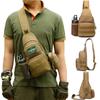 Tactical Shoulder Bag Men Outdoor Chest Bag Sling Molle Multicam Camouflage Camping Travel Hiking Hunting Military Crossbody Bag