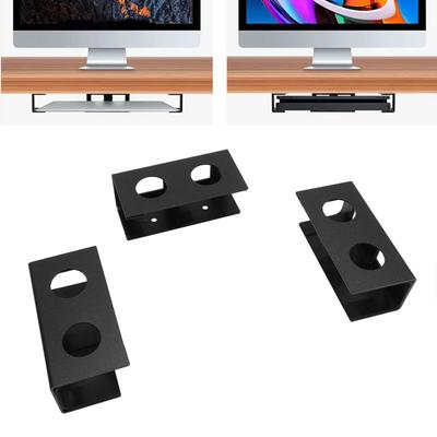 3pcs Anti Scratch Laptop Mount Space Saving Under Desk Device Holder Under Desk Shelf Under Desk