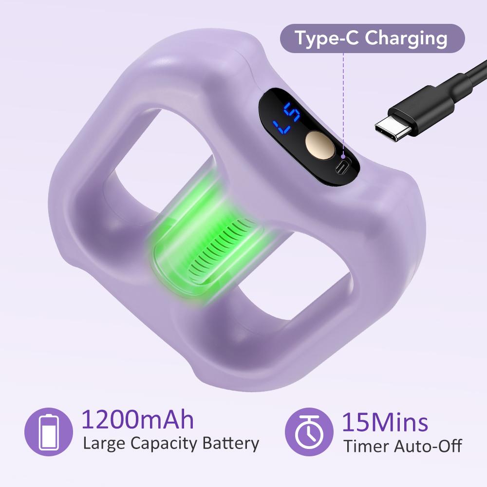 Portable Vibration Dual-Ring Fascia Massager with Belt, Fat Loss, Body Slimming, Fat-Burning, Muscle Relief and Relaxation