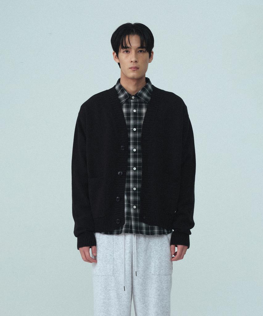 Rest&Recreation V-Neck Knit Cardigan - Black