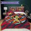 Genoa CFC Pattern Bedding,Quilt Set Quilt Cover Pillowcase Home Birthday Gift(1 * Duvet Cover + 2 * Pillowcase, Without Core)_lx