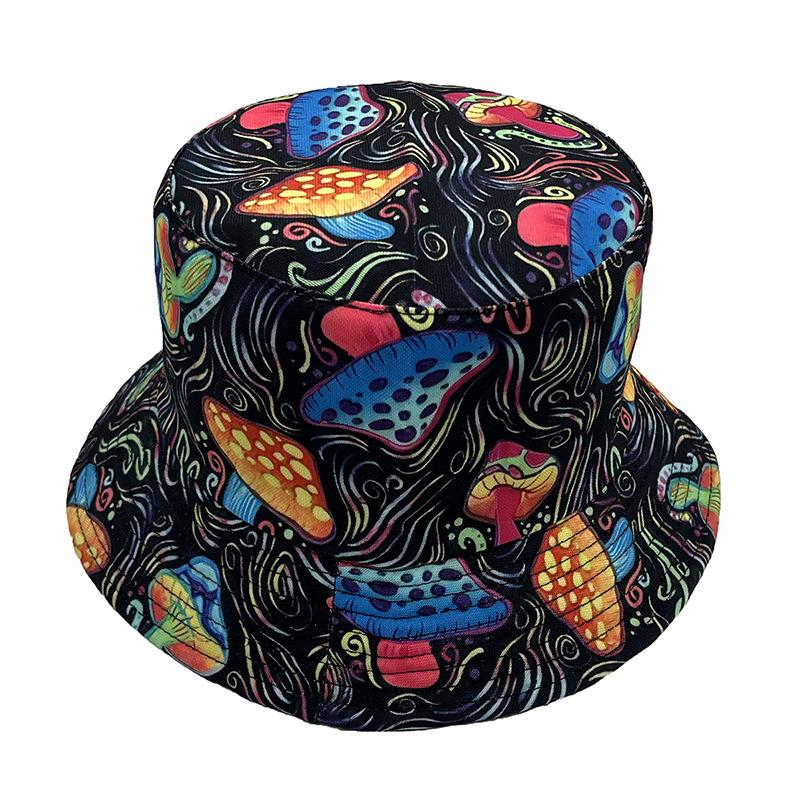 Bucket Hat Dyed Embossed Leisure and Sunshade Mushrooms Polyacetic Fiber Outdoors Top Styling Ski Bucket Hats High Quality