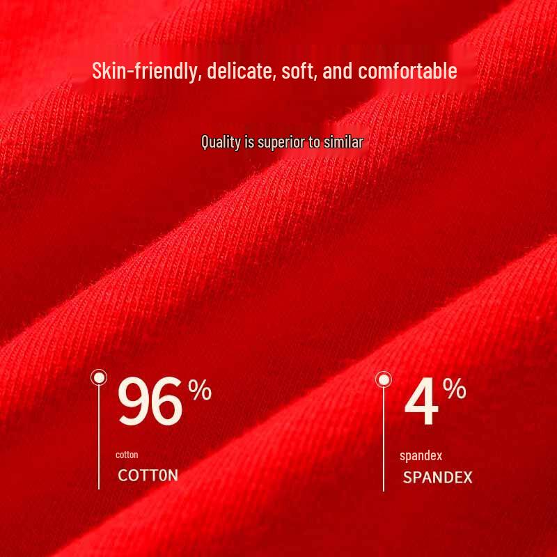 LANGSHA Kadın Şanslı Kırmızı Zodyak İç Giyim Seti