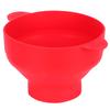 Popcorn Bucket Folding Silicone DIY Popcorn Maker Bowl with Lid Kitchen Accessory(With HandleRed )