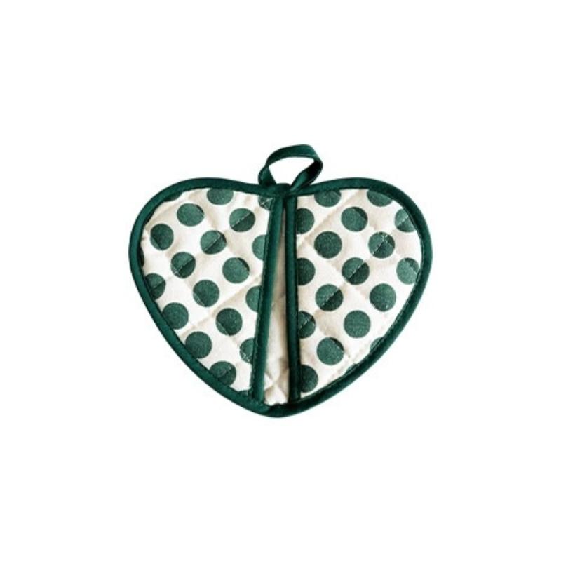 Heart-Shaped Hand Clip Heat Insulation Pad Coaster Anti-Scalding Gloves Baking Kitchen High Temperature Resistant Oven