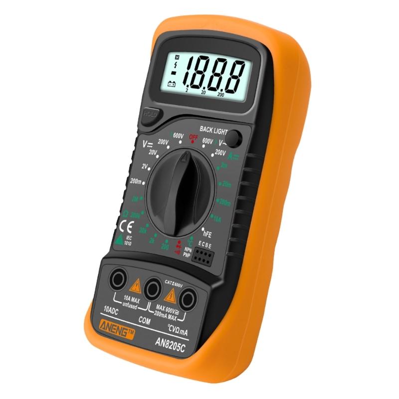 ANENG-AC/DC Ammeter Volt Ohm Tester Meter Diode-Audion Multimeter with Thermocouple Electrical Tester Meter 1999 Counts