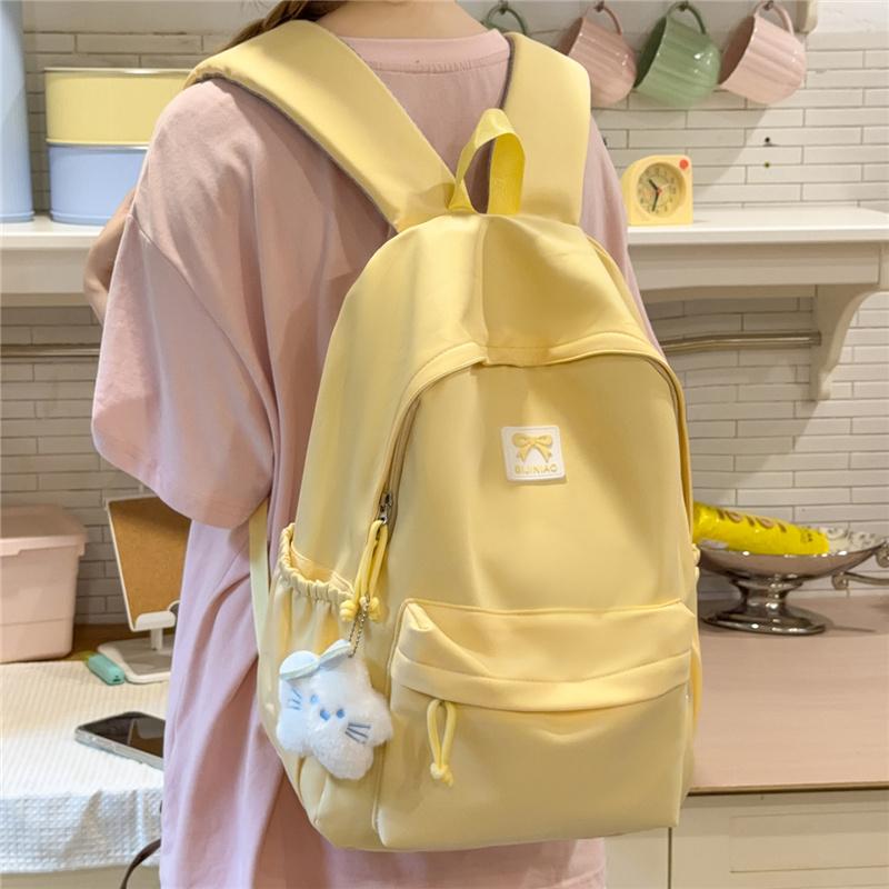 Damen Schleifenrucksack Schülerrucksack Leichtgewicht Pendler Reise Rucksack