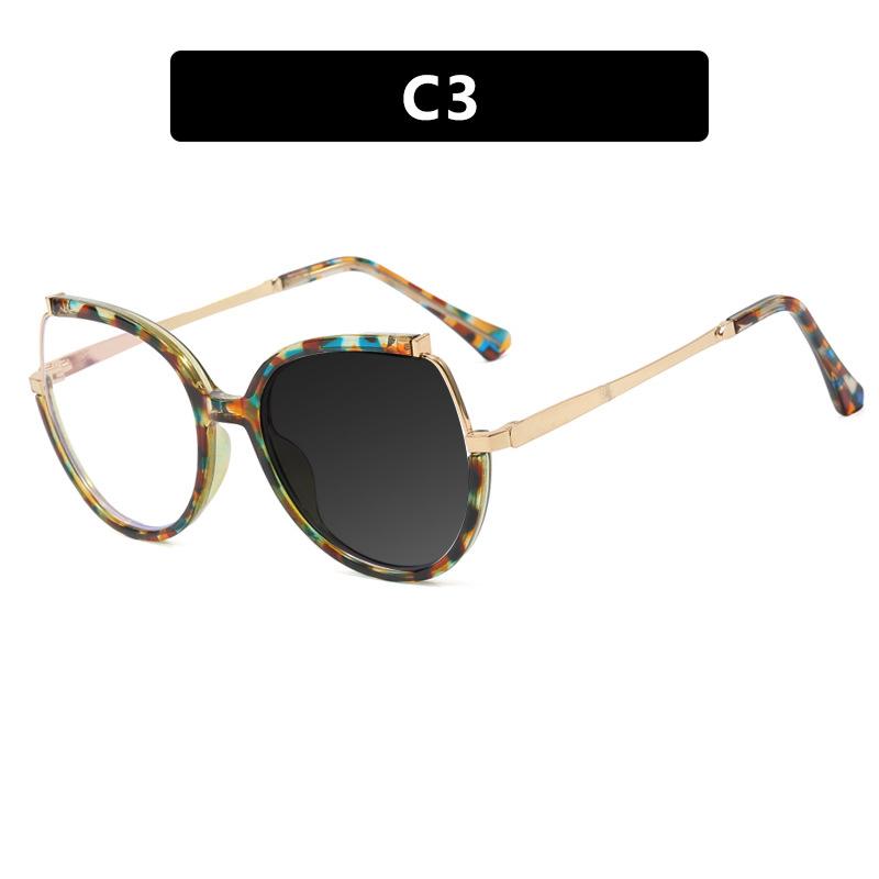Vintage Round Oversized Photochromic Reading Glasses Women Anti Blue Light Hyperopia Prescription Eyewear +1 5 +2 5 Fashion