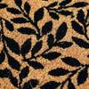 Coconut Fiber Doormat Natural Black Twig Pattern 60x40