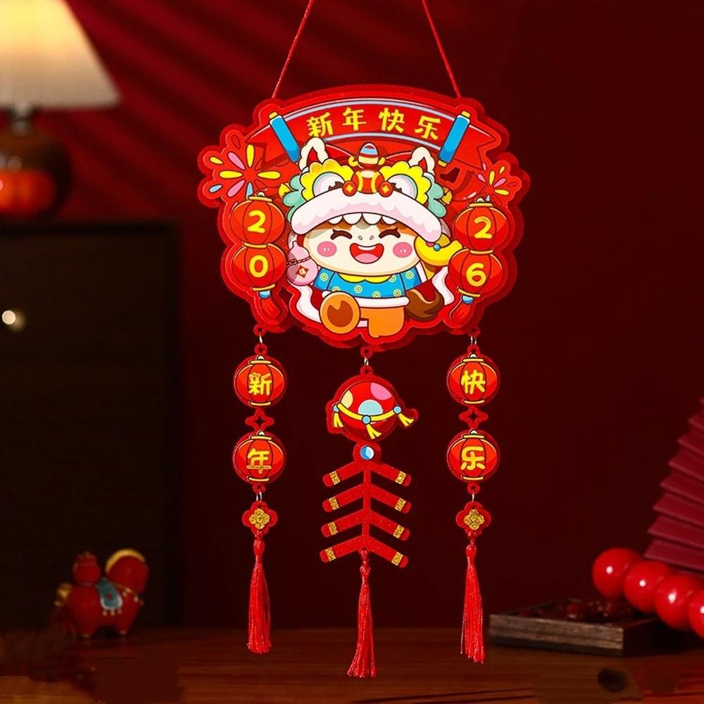 Traditional New Year Wall Pendants Handmade Fu Hanging Ornament  Spring Festival