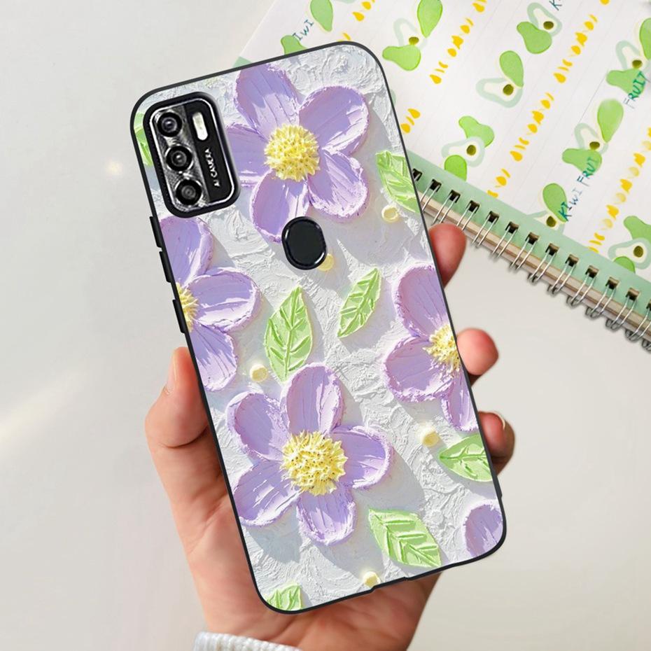 Lovely Case For ZTE Blade A7s 2020 / Optus X Pro / Telstra Evoke Plus 2 Black Silicon Soft Cases Cover For Zte A7s (2020) A7020