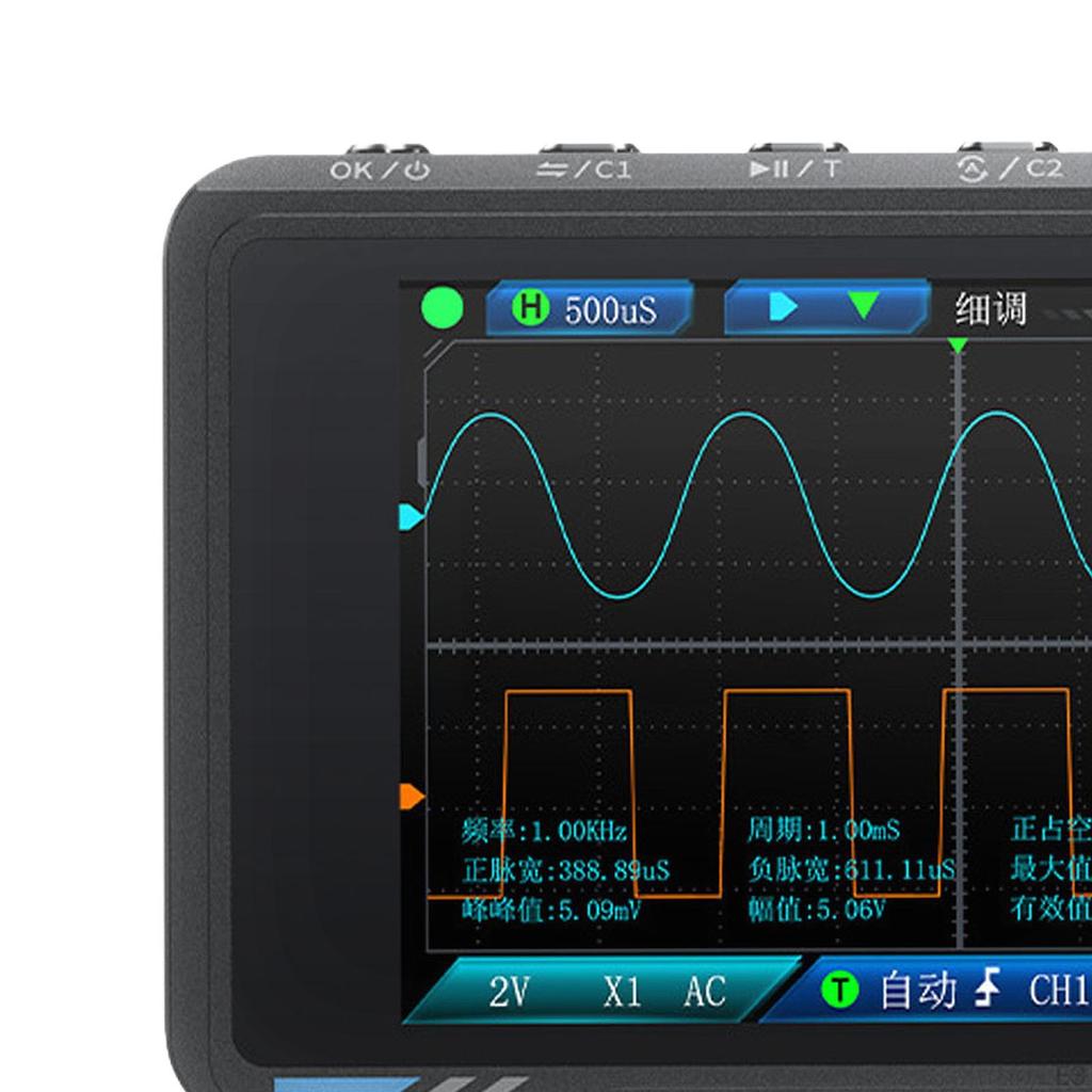Digital Oscilloscope Continuity Tester 50MHz Portable for Power Meter