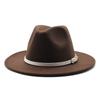 Popular European and American literary and retro woolen top hat men's and women's classic fashion church top hat jazz hat