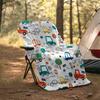 Cute Cars Theme Printed Blanket - Perfect for Couch, Bed, Travel & Outdoor Use | Machine Washable, Cozy & Durable.