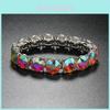 European Style Crystal Waterdrum Bangle For Women Fashion Accessory