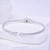 Givenchy Black Label Series Starry Love Gypsophila Pave Crystal Bracelet Unisex Couple Style Silver 13124629 60550534-NY0-Silver F