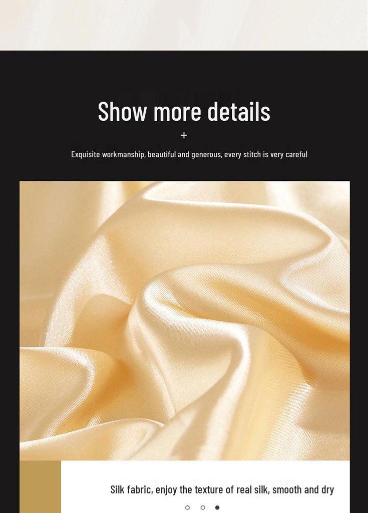 Washable Silk Fitted Sheet Set with Satin Pillowcase & Double Duvet Cover