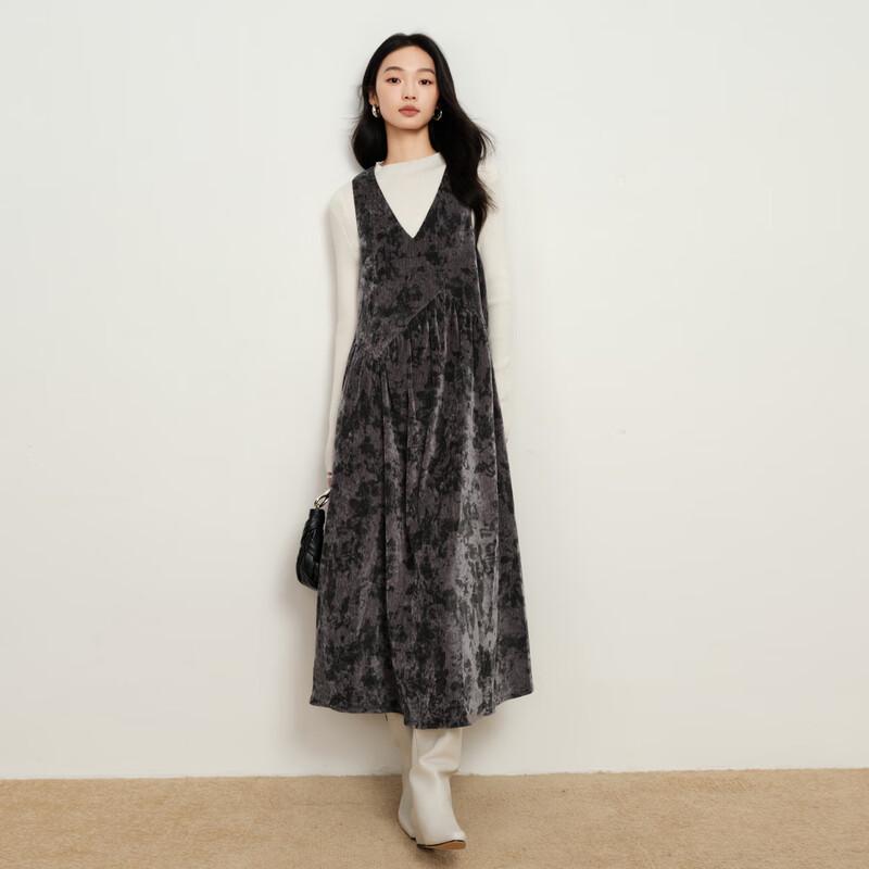 

Elva Island Women s Fashion Printed Deep V Strap Midi Dress S