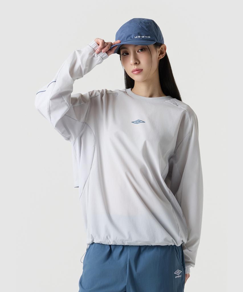 UMBRO All-Round Stretch Long Sleeve Piste Light Grey Ur121Swt22 (B Type)
