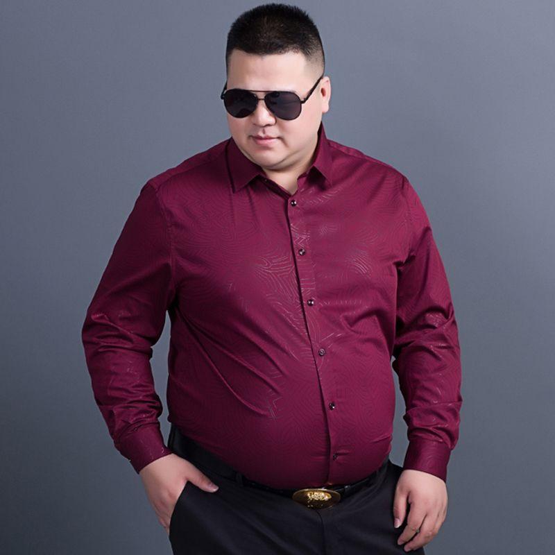 

Оригинальный заказ для экспорта, Модный заказ, Рубашка с длинными рукавами оверсайз, Мужская свободная рубашка для похудения, Мужская одежда, Трендовая рубашка для полных Red 185/2XL [80.00 kg-90.00 kg]]