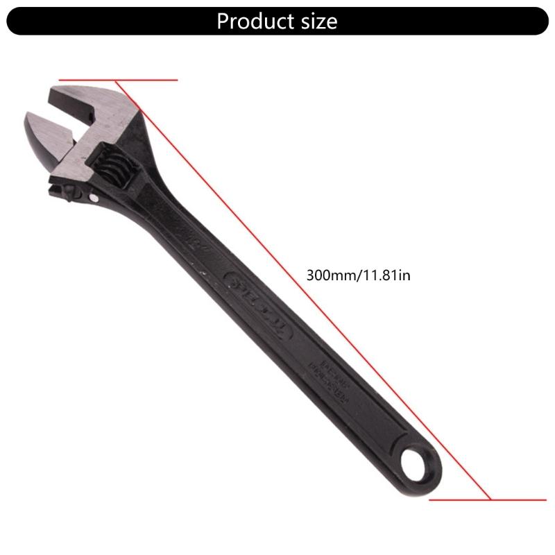 Large Opening Adjustable Spanner Monkey Wrench Adjustable Angle Slide Wrench 8/10/12inch Household Tool