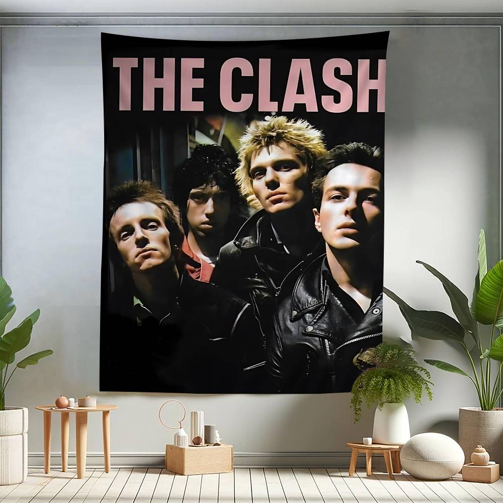 Clash The Band Tapestry Art Printing Cheap Hippie Wall Hanging Bohemian Wall Tapestries Mandala Art Home Decor
