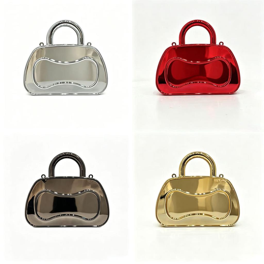 Small Acrylic Square Bag With Chain For Daily Casual Wear