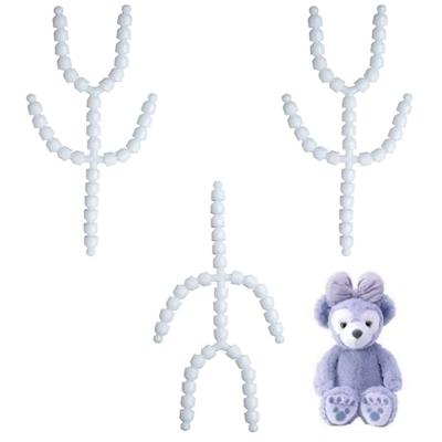 KDSSYFT Toy Skeleton Set of 3, Stuffed Skeletons, Bone Frames for Stuffed Toys, Stitching Support, Bones Included, for Stuffed Toy Reinforcement
