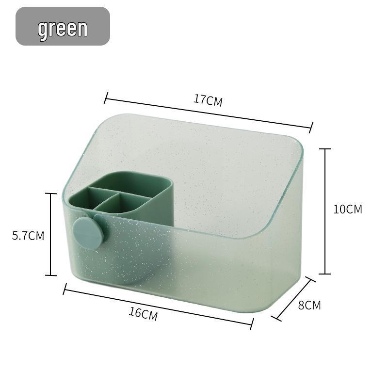 Influencer Mirror Cabinet: Compact Plastic Storage for Cosmetics, Jewelry, Lipstick, and Skincare with Dividers.