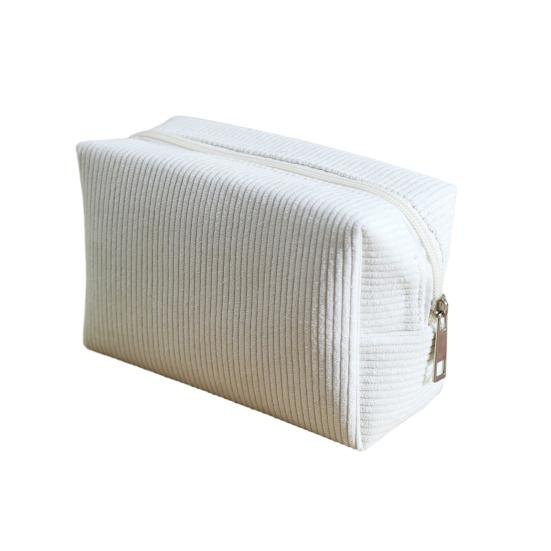 

Вельветовая косметичка Дорожный органайзер для туалетных принадлежностей Клатч Портативная однотонная косметичка для дома, ежедневного использования, путешествий, отпуска бежевый